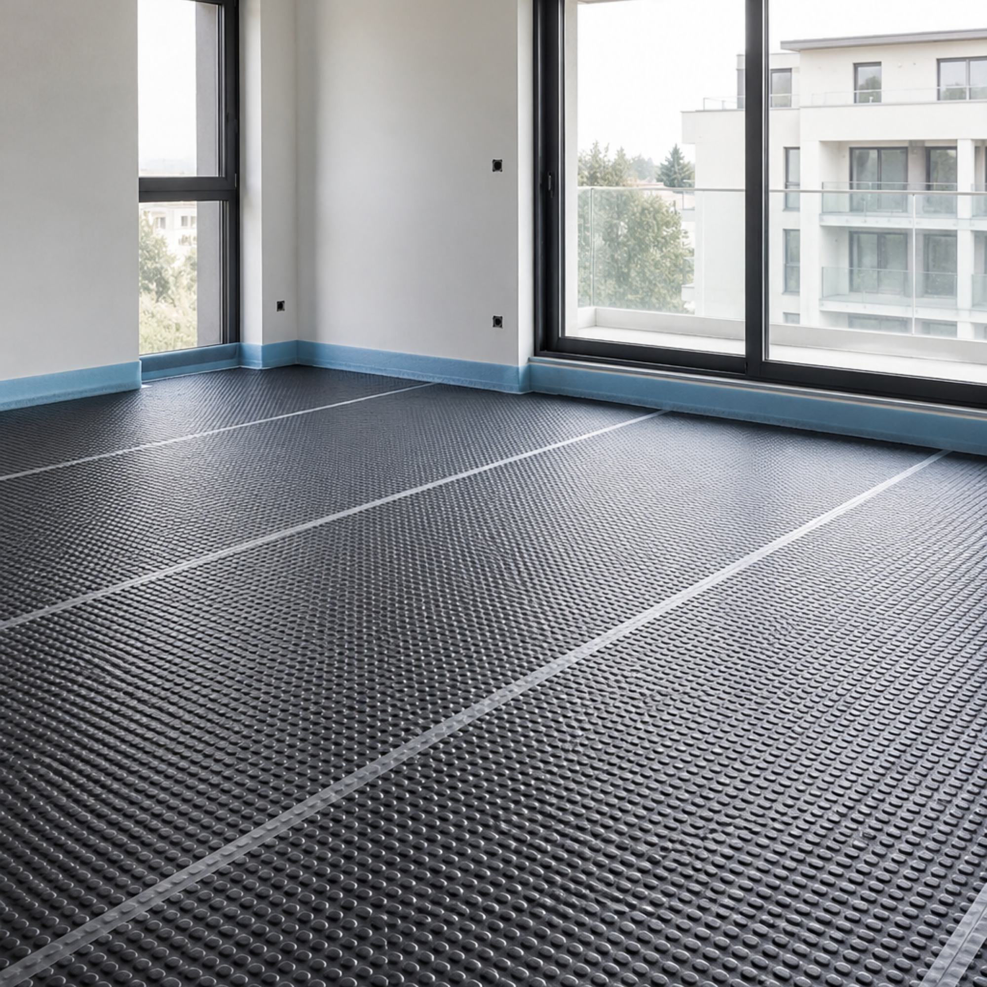 Isolation acoustique des sols réalisée par Surface