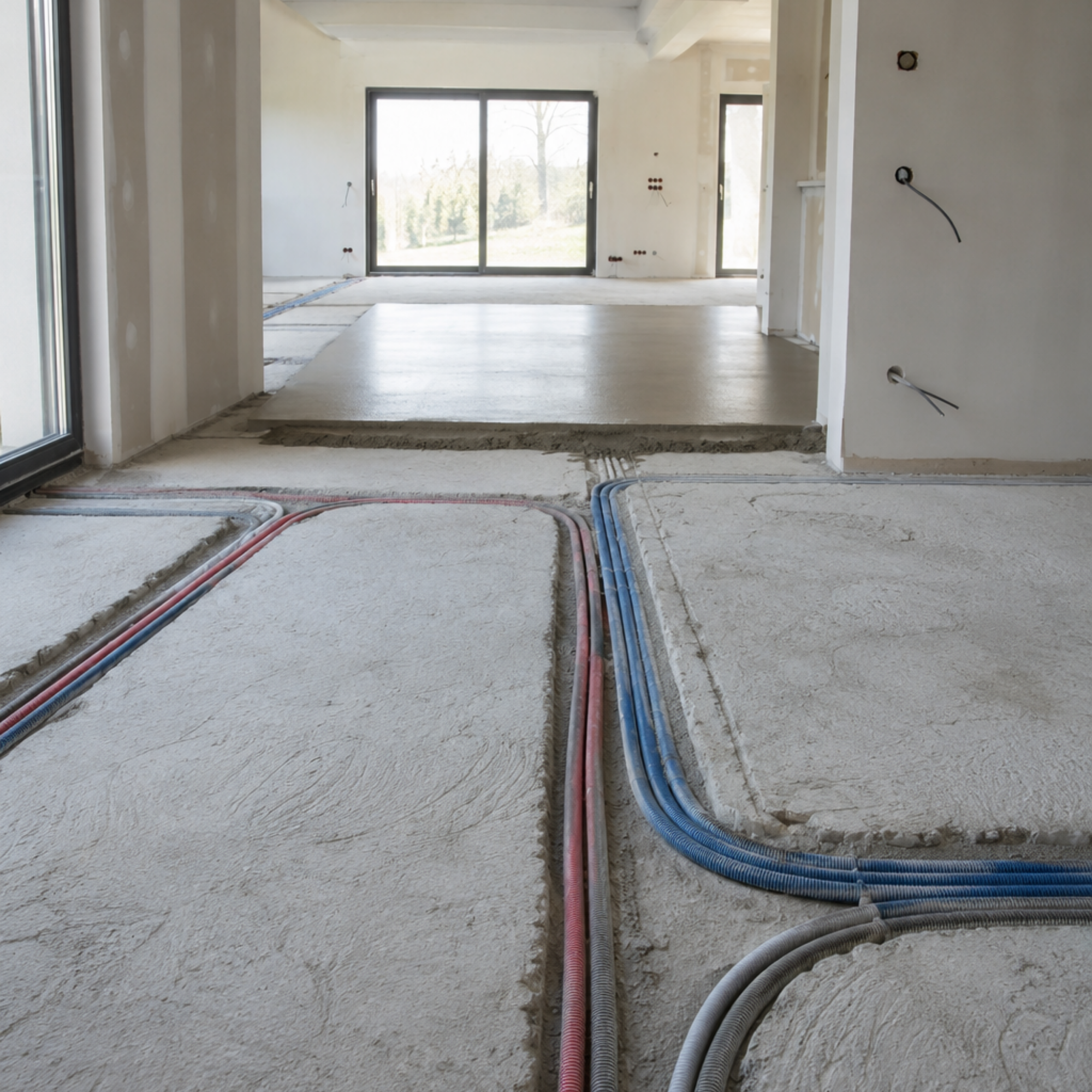 Ragréage d'un sol avant la pose d'un carrelage